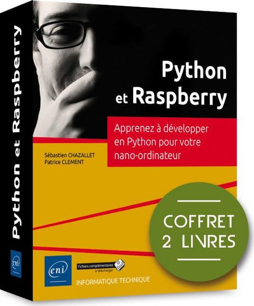 Produktbild: Python et Raspberry - Coffret de 2 livres : Apprenez &agrave; d&eacute;velopper en