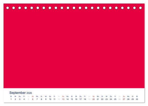 Produktbild: Farbiger Bastelkalender (Tischkalender 2026 DIN A5 quer), CALVENDO Monatskalender