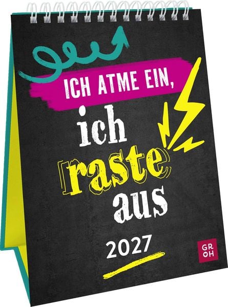 Produktbild: Wochenkalender 2027: Ich atme ein, ich raste aus