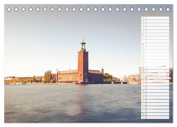 Produktbild: Stockholm - Nordische Sch&ouml;nheit (Tischkalender 2027 DIN A5 quer), CALVENDO Monatskalender
