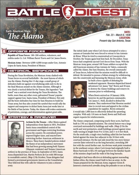 Produktbild: Battle Digest: The Alamo