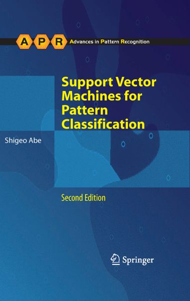 Produktbild: Support Vector Machines for Pattern Classification
