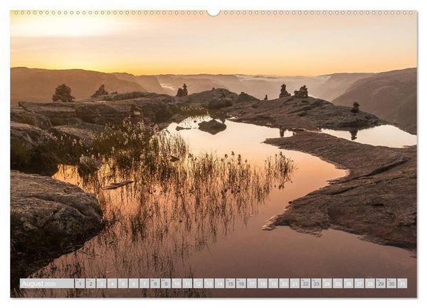 Produktbild: Norwegen (hochwertiger Premium Wandkalender 2026 DIN A2 quer), Kunstdruck in Hochglanz