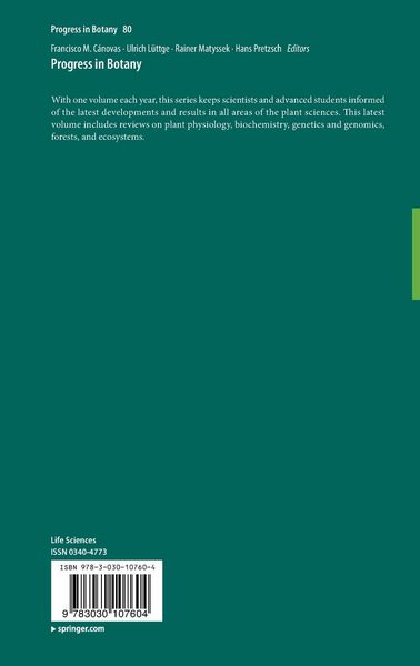 Produktbild: Progress in Botany Vol. 80