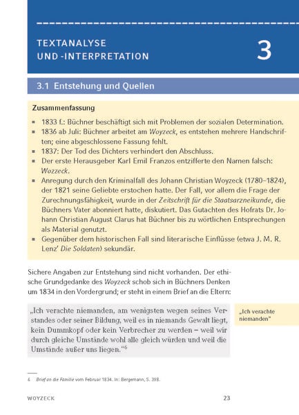 Woyzeck - Textanalyse und Interpretation