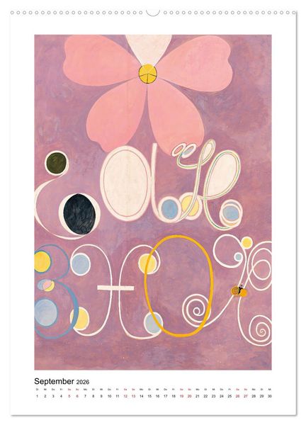 Produktbild: Hilma af Klint - Ein Jahr voller mystischer Kunst (Wandkalender 2026 DIN A2 hoch), CALVENDO Monatskalender