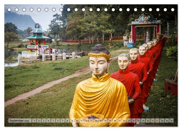 Produktbild: Myanmar - Reise durch das alte Burma (Tischkalender 2026 DIN A5 quer), CALVENDO Monatskalender