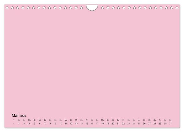 Produktbild: DIY Bastel-Kalender -Warme Pastell Farben- Zum Selbstgestalten (Wandkalender 2026 DIN A4 quer), CALVENDO Monatskalender