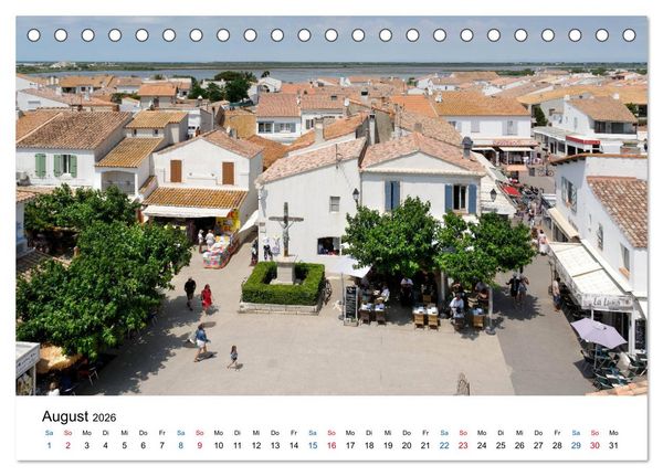 Produktbild: Frankreichs sch&ouml;nste D&ouml;rfer - Saintes Maries de la Mer (Tischkalender 2026 DIN A5 quer), CALVENDO Monatskalender