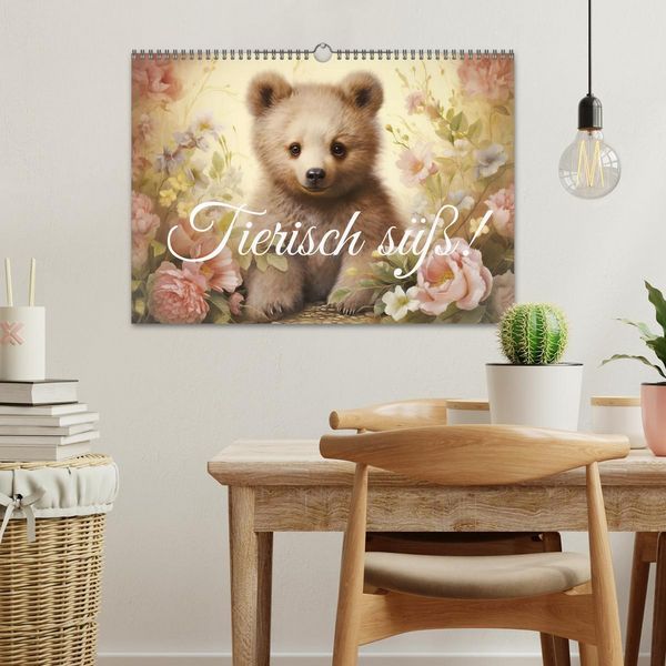 Produktbild: Tierisch s&uuml;&szlig;! (Wandkalender 2026 DIN A3 quer), CALVENDO Monatskalender