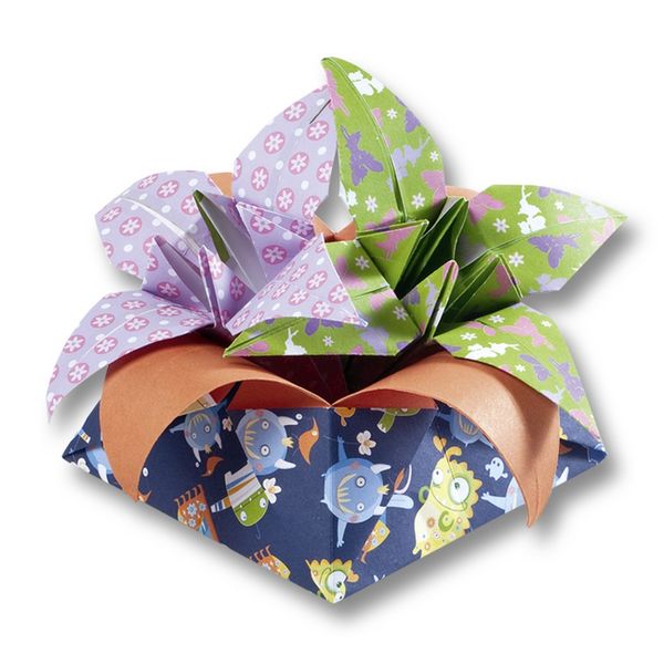 Produktbild: folia Faltbl&auml;tter Kinderspa&szlig; 80g/m&sup2; mehrfarbig 15x15cm 50 Blatt