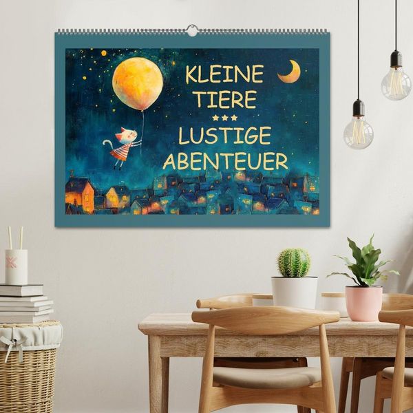Produktbild: Kleine Tiere - Lustige Abenteuer (Wandkalender 2026 DIN A2 quer), CALVENDO Monatskalender