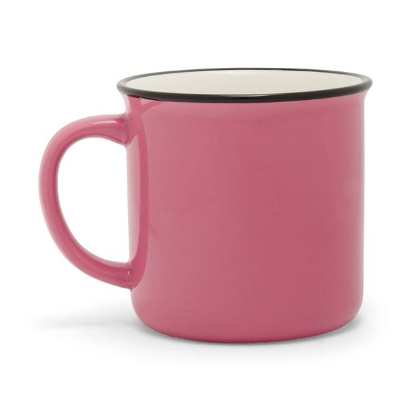 Produktbild: Kaffeetasse Emaillelook, Pink Matcha
