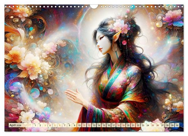Produktbild: The flower elves Enchanting harmony (Wall Calendar 2026 DIN A3 landscape), CALVENDO 12 Month Wall Calendar