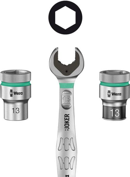 Produktbild: Wera 8790 HMC HF 05003733001 Au&szlig;en-Sechskant Steckschl&uuml;sseleinsatz 13 mm 1/2\" (12.5 mm)