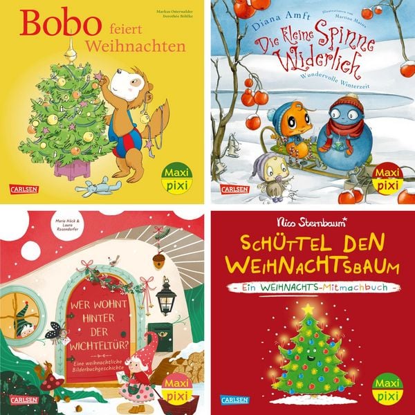 Produktbild: Maxi-Pixi-4er-Set 128: Winter, Wichtel, Weihnachtszeit (4x1 Exemplar)
