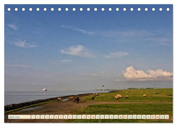 Produktbild: Cuxhaven, Landschaften zwischen K&uuml;ste und Heide (Tischkalender 2026 DIN A5 quer), CALVENDO Monatskalender