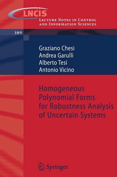 Produktbild: Homogeneous Polynomial Forms for Robustness Analysis of Uncertain Systems