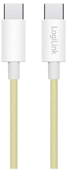 Produktbild: LogiLink USB-C&reg; Kabel USB 2.0 USB-C&reg; Stecker 1.5m Gelb CU0354