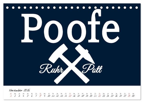 Produktbild: Ruhrpott Vokabeln (Tischkalender 2026 DIN A5 quer), CALVENDO Monatskalender