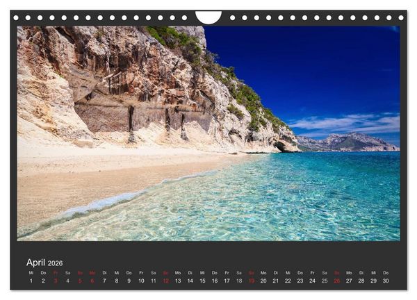 Produktbild: Sardinien - Traumstr&auml;nde am Mittelmeer (Wandkalender 2026 DIN A4 quer), CALVENDO Monatskalender