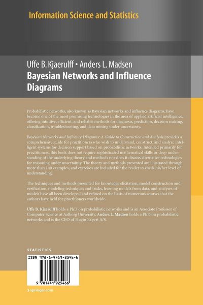 Produktbild: Bayesian Networks and Influence Diagrams: A Guide to Construction and Analysis