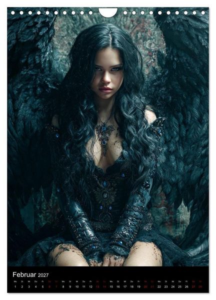 Produktbild: Gothic Angels (Wandkalender 2027 DIN A4 hoch), CALVENDO Monatskalender