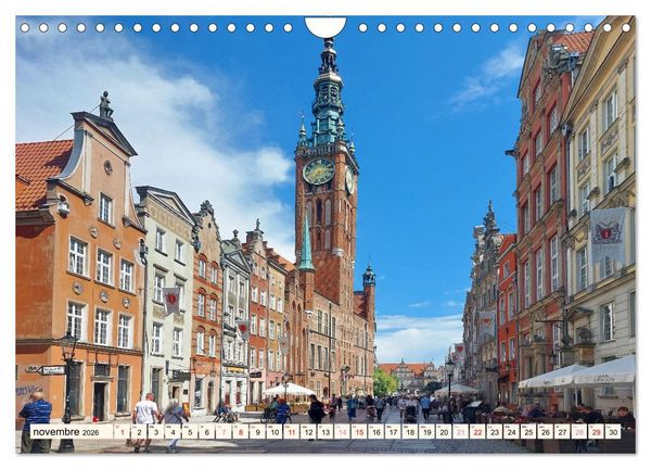 Produktbild: GDANSK - Ville portuaire de r&ecirc;ve en Pologne (Calendrier mural 2026 DIN A4 vertical), CALVENDO calendrier mensuel