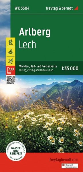 Produktbild: Freytag & berndt Wanderkarte WK 5504 Arlberg, Lech 1:35.000