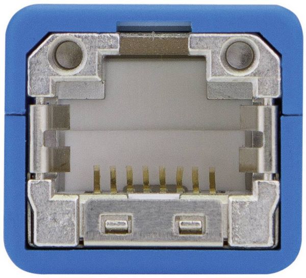 Produktbild: Teleg&auml;rtner RJ45 Netzwerk Adapter [1x RJ45-Stecker - 1x RJ45-Buchse] 20.00 cm Blau