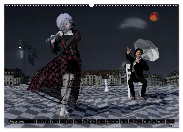 Produktbild: Theater paradox (hochwertiger Premium Wandkalender 2026 DIN A2 quer), Kunstdruck in Hochglanz