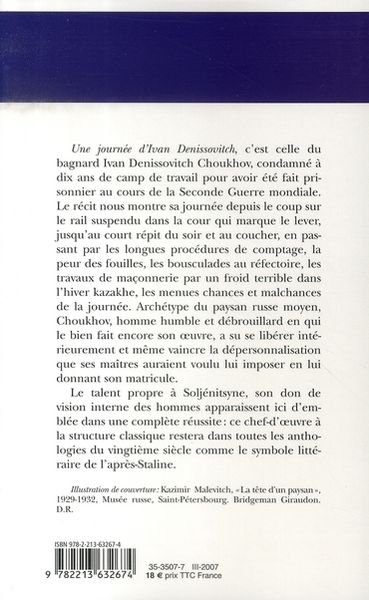 Produktbild: Une journ&eacute;e d'Ivan Denissovitch