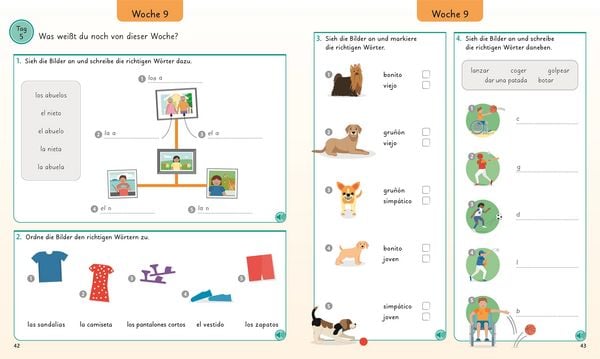 Produktbild: Spanisch f&uuml;r clevere Kids - 5 W&ouml;rter am Tag