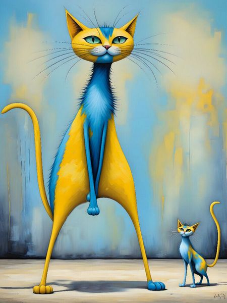 Produktbild: CALVENDO Puzzle Katzen - Der Revoluzzer | 1000 Teile Lege-Gr&ouml;&szlig;e 64x48cm Foto-Puzzle f&uuml;r gl&uuml;ckliche Stunden