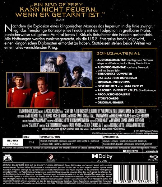 Produktbild: STAR TREK VI - Das unentdeckte Land - Remastered