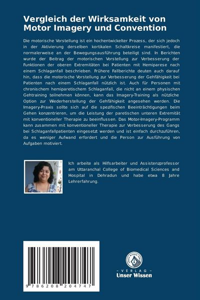Produktbild: Vergleich der Wirksamkeit von Motor Imagery und Convention