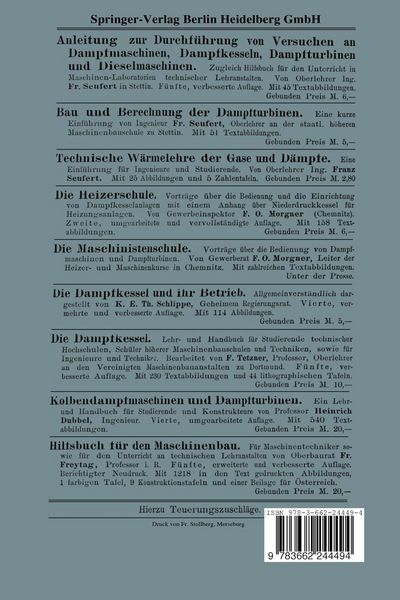 Produktbild: Betrieb und und Bedienung von ortsfesten Viertakt-Dieselmaschinen
