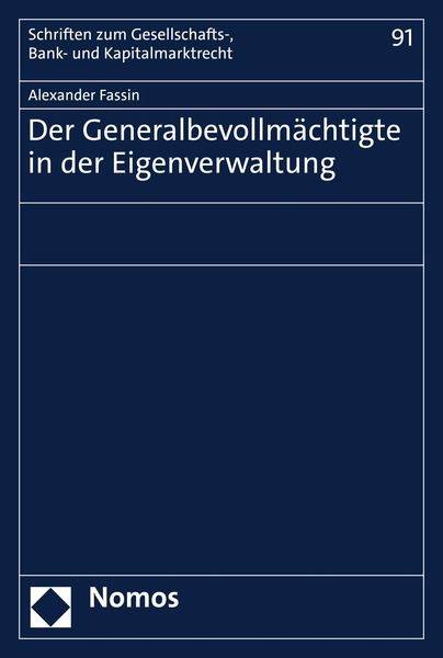 Produktbild: Der Generalbevollm&auml;chtigte in der Eigenverwaltung