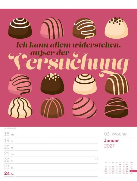 Produktbild: Klartext Spr&uuml;chekalender Wochenplaner 2027