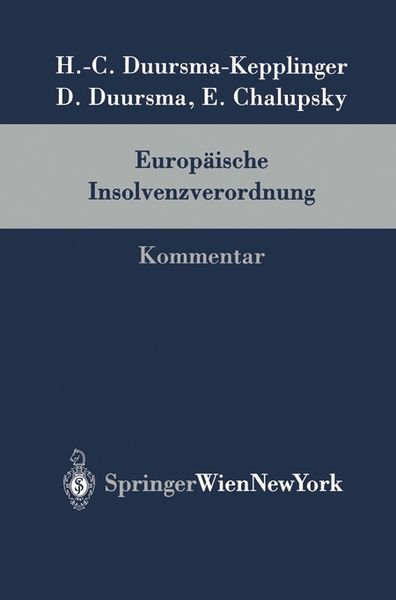 Produktbild: Europ&auml;ische Insolvenzverordnung (EuInsVO), Kommentar