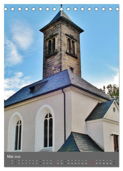 Produktbild: Kirchen und Kl&ouml;ster deutsche Kleinode (Tischkalender 2026 DIN A5 hoch), CALVENDO Monatskalender