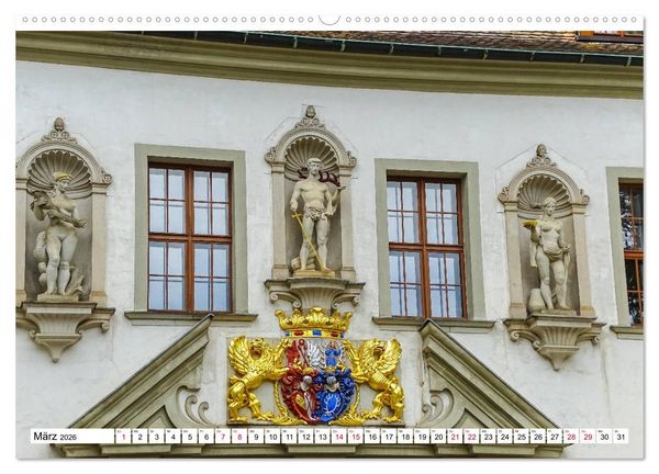 Produktbild: Schloss Bad Muskau (hochwertiger Premium Wandkalender 2026 DIN A2 quer), Kunstdruck in Hochglanz