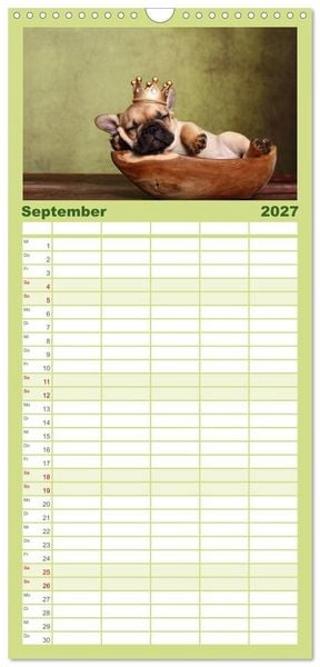Produktbild: Familienplaner 2027 - Der Bully - Kalender Familienplaner hoch mit 5 Spalten (Wandkalender, 21 x 45 cm) CALVENDO