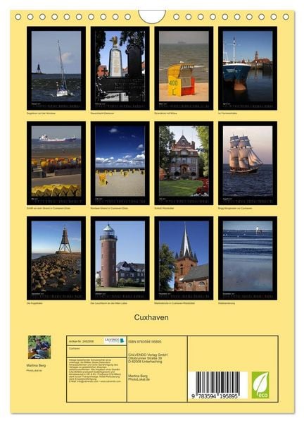Produktbild: Cuxhaven (Wandkalender 2027 DIN A4 hoch), CALVENDO Monatskalender