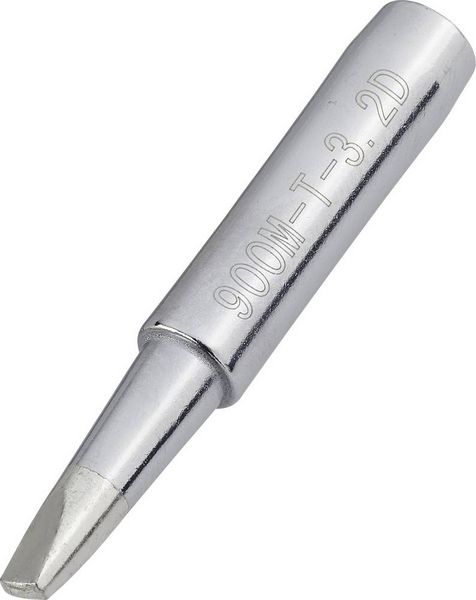 Produktbild: TOOLCRAFT L&ouml;tspitze Mei&szlig;elform Spitzen-Gr&ouml;&szlig;e 3.2mm Spitzen-L&auml;nge 17mm Inhalt 1St.