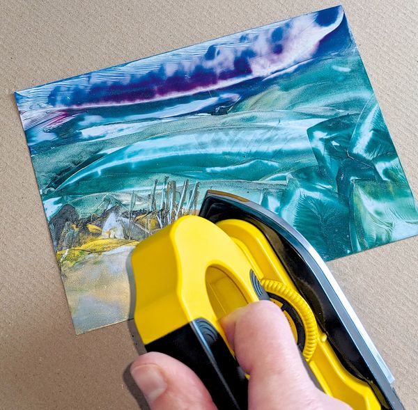 PEBARO 0273 - Encaustic Maleisen, Bügeleisen zum Wachsmalen, 22x6x16cm