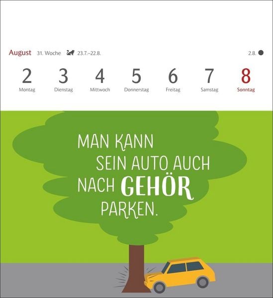 Produktbild: Der fette Vogel bricht den Ast Postkartenkalender 2027 - Wochenkalender - 53 Karten mit frechen Spr&uuml;chen