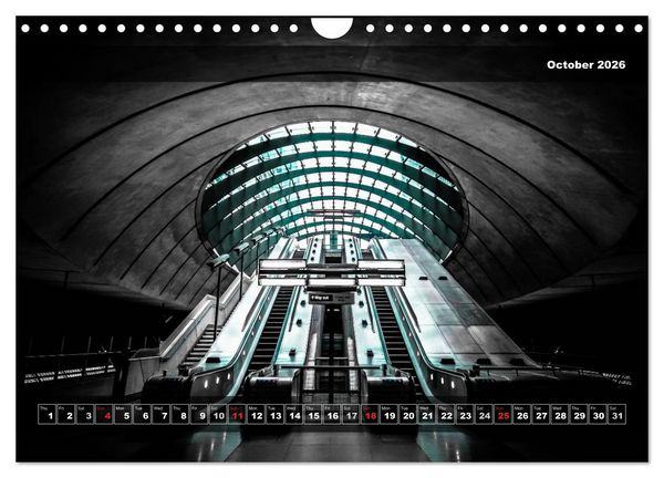 Produktbild: London Underground 2026 (Wall Calendar 2026 DIN A4 landscape), CALVENDO 12 Month Wall Calendar