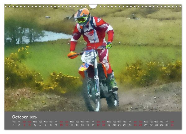 Produktbild: Enduro Racing (Wall Calendar 2026 DIN A3 landscape), CALVENDO 12 Month Wall Calendar