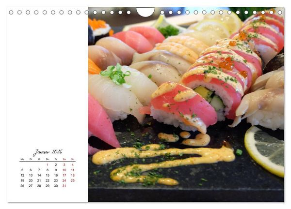 Produktbild: Sashimi und Sushi. Japans K&ouml;stlichkeiten (Wandkalender 2026 DIN A4 quer), CALVENDO Monatskalender